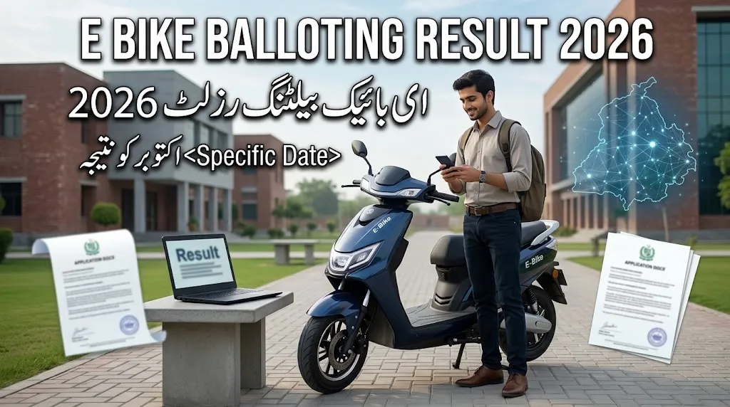 E Bike Balloting Result 2026 Check Online By CNIC Check at bikes.punjab.gov.pk