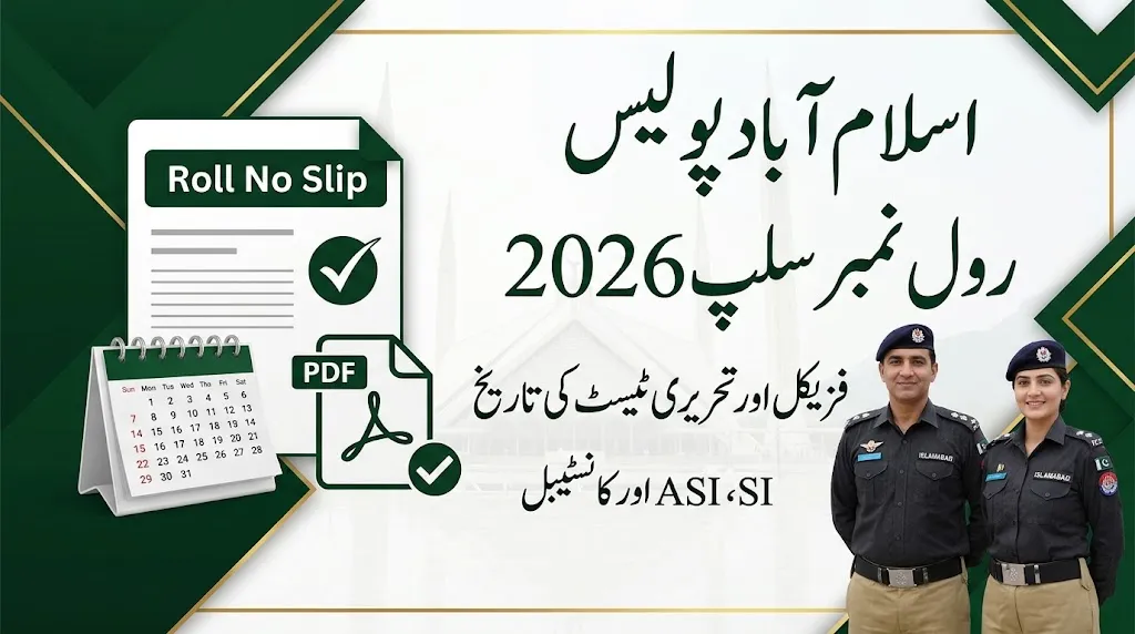 Islamabad Police Roll No Slip 2026 – Physical & Written Test Date