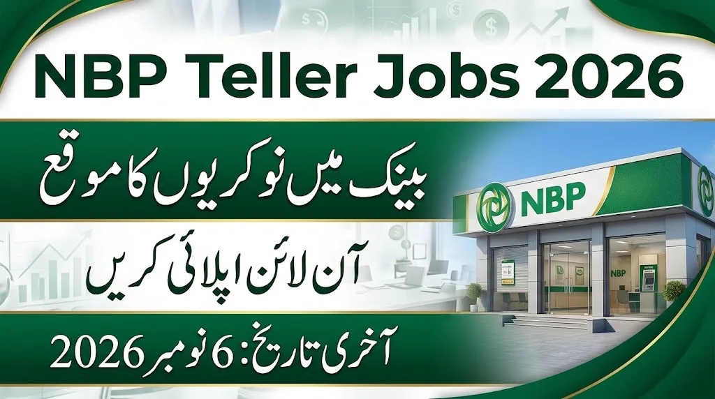 NBP Teller Jobs 2026 Announced – Apply Online for Cash Officer Jobs (OG-III)