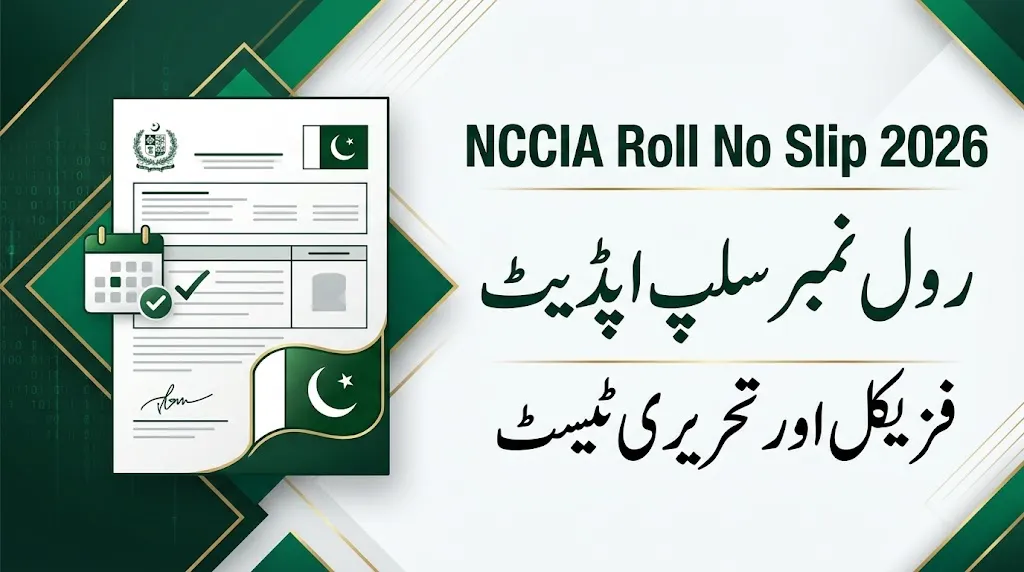 NCCIA Roll No Slip 2026 – Physical and Written Test Updates