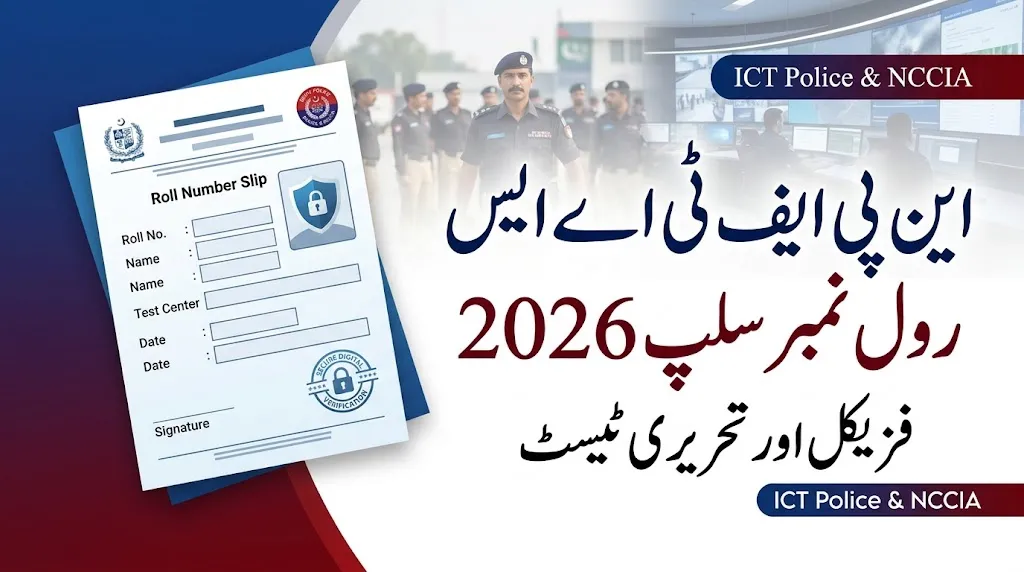 NPFTAS Roll No Slip 2026 Physical & Written Test Slip Pdf Download @npftas.pk
