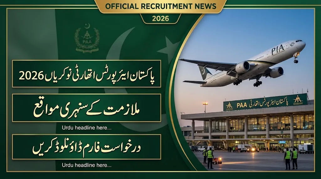 PAA Jobs 2026 Pakistan Airports Authority Online Apply