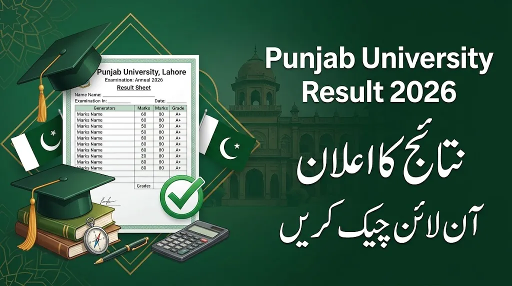 Punjab University Result 2026 Announced Check All 32 Results Online